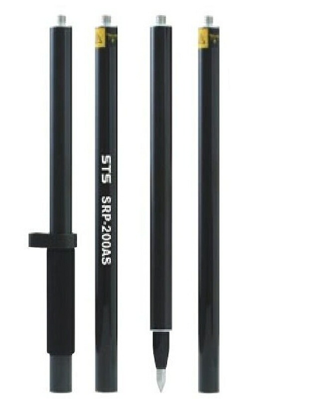 STS GNSS測量用カーボンファイバー製ポール SRP-200AS RTK-GNSS測量専用ポール 2mタイプ GPS測量 全球測位衛星システム
