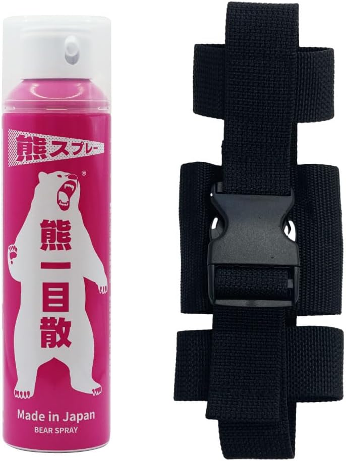 国産 熊撃退スプレー 熊スプレー 熊一目散 専用ホルダー付き 内容量280ml｜現場監督