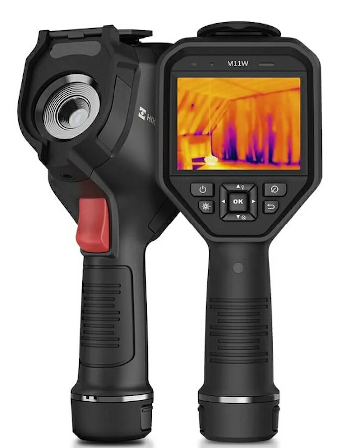 HIKMICRO サーモグラフィカメラ M11W 赤外線温度測定 熱画像 WI-FI 3.5インチLCDディスプレイ ビデオ録画 レーザーポインター LEDライト