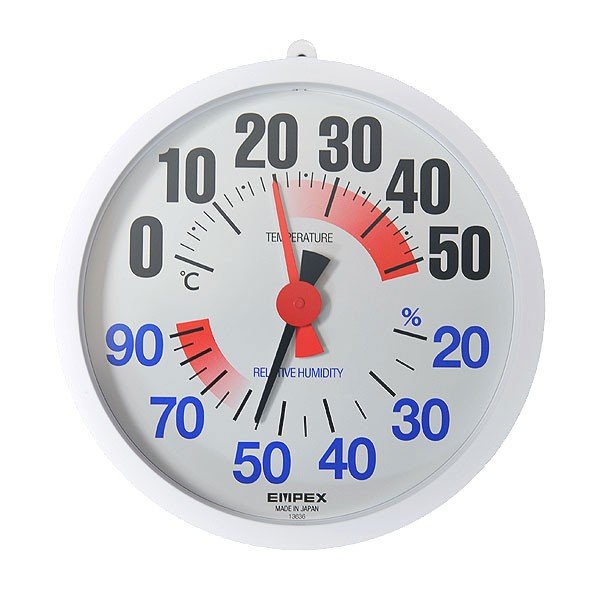 楽天市場】ＡＤ 温湿度計 ＡＤ−５６８０ 外部センサー付き 湿度 温度 時刻同時表示 壁掛 卓上 最高 最低温度・湿度の自動メモリー機能 : 現場監督