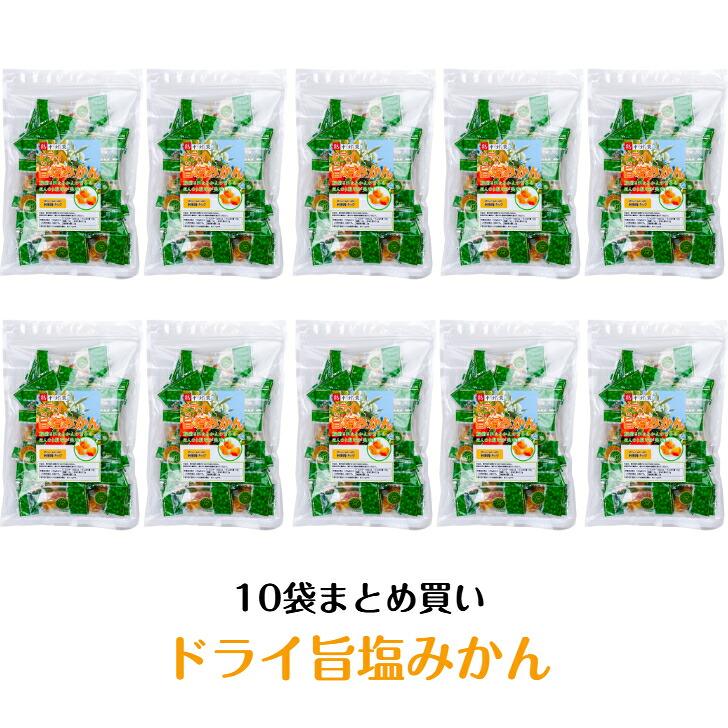 10袋まとめ買い 熱中症対策 ドライ旨塩みかん 250g袋入 ドライフルーツ ドライみかん ランドアート ハイビスカスの熱中症対策商品 塩分補給 現場作業 猛暑対策|詳細画像