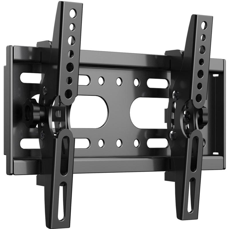ASMXQY 壁掛けテレビ金具 14-42インチ対応 小型 LCD LED 液晶用 ティルト±15度 上下角度調節可能 VESA 50x50 100x100 200x100 200x200mm 耐荷重25kg tvかべかけ金具 モニター壁掛け画像