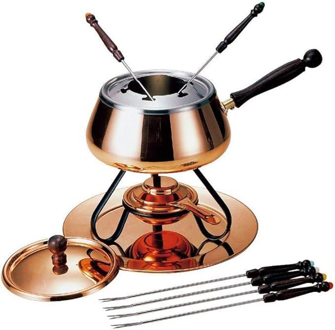 楽天市場】【燕三条】フォンデュ鍋 オイルパン:素銅、チーズパン:茶