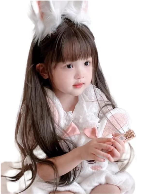 はるちきアースラ風　ウィッグ Amazon.co.jp: Oshare Kids ウイッグ キッズ向け ボブカツラ ガールズ