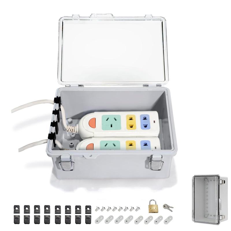 楽天市場】 電気ボックス コンセントボックス ABS 防塵防水IP66 耐候性