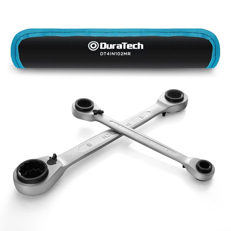 楽天市場】DURATECH メガネレンチセット アングルラチェットレンチ