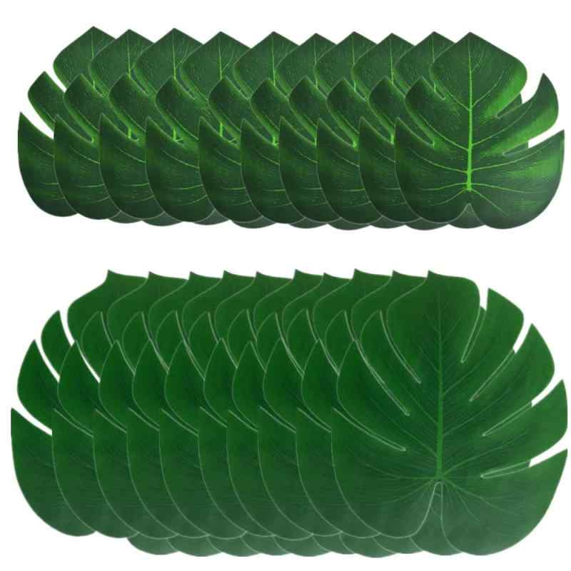 楽天市場】78個 8種類の偽物の葉、熱帯のヤシの葉、モンステラの葉
