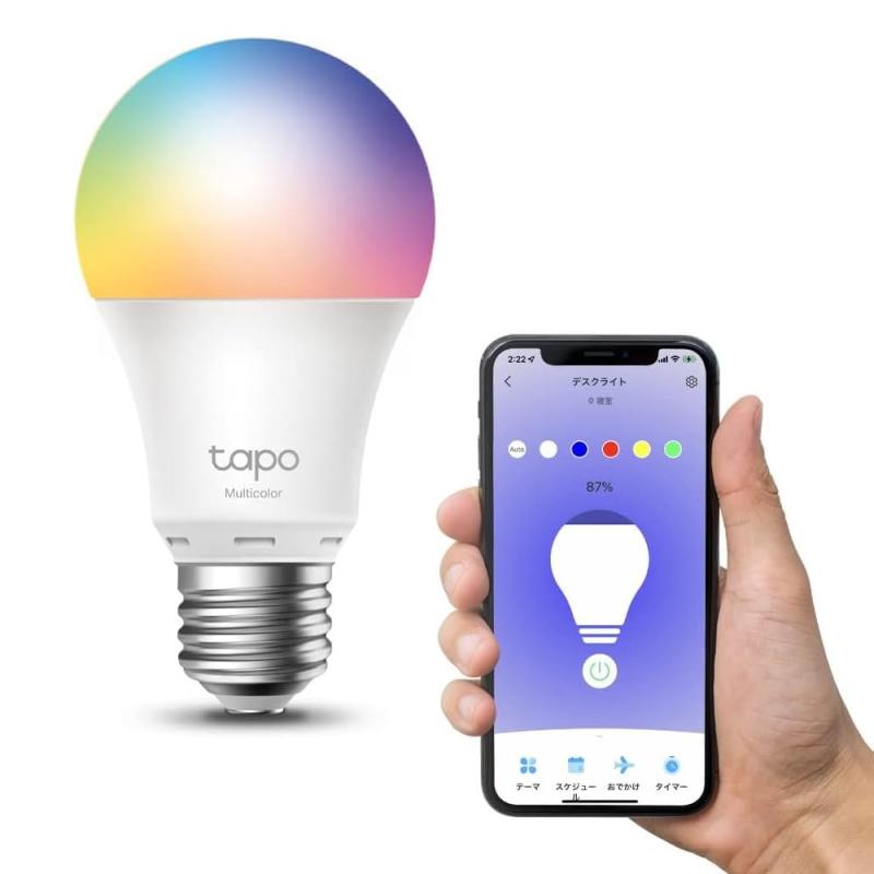 楽天市場】Tapo スマート LED ランプ 調光タイプ 電球色 E26 800lm