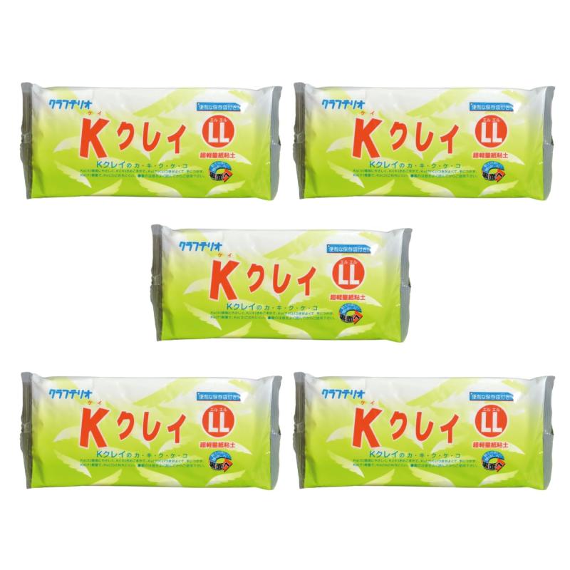 楽天市場】紙ねんど 超軽量 紙粘土 Kクレイ L 5個セット / 粘土 工作