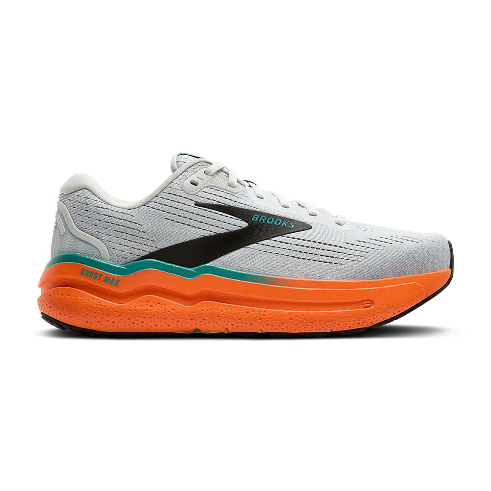 ブルックス 駈けっくらシューズ BROOKS 駈けっくらシューズ  BROOKS  ブルックス GhostMax2 GマックスM-4313 BRM4313 薄墨色オレンジ色  メンズシューズ スニーカー★★★