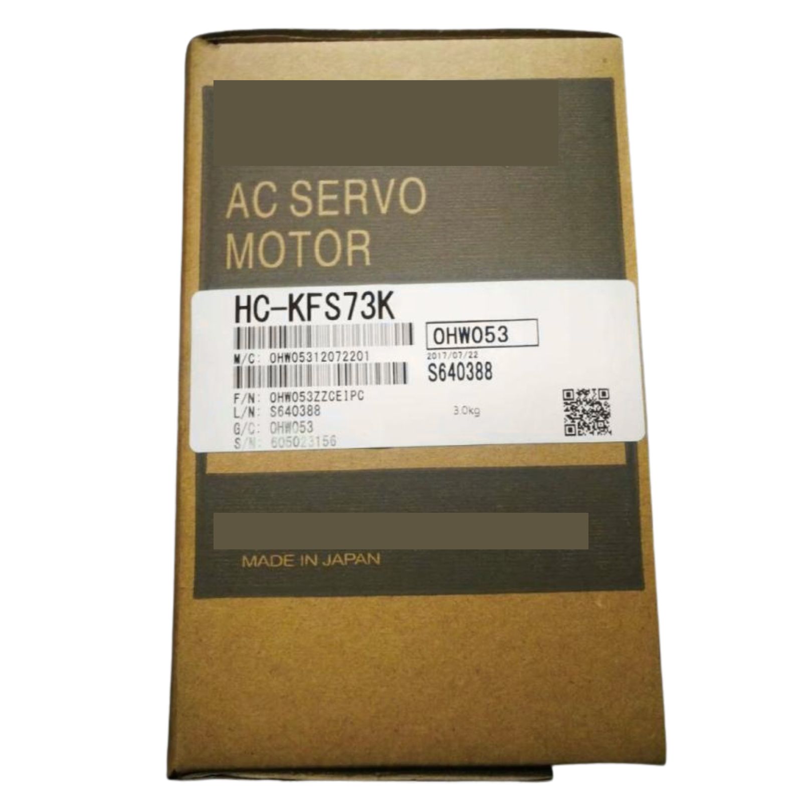 【国内即日送りとどける】 HC-KFS73K 三菱電機 ACサーボ原動機 HCKFS73 製作用 サーボモーター