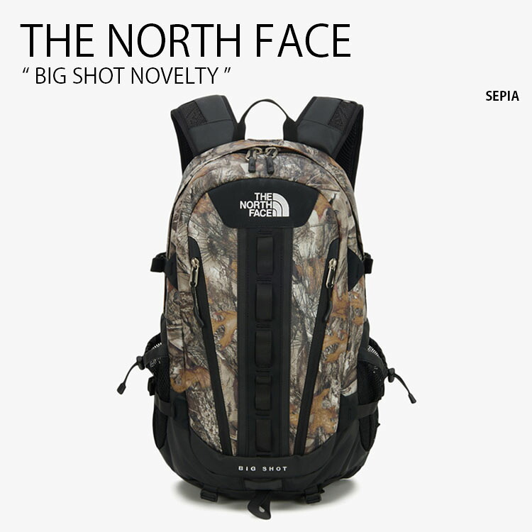 THE NORTH FACE ノースフェイス リュック BIG SHOT NOVELTY ビッグショット ノベルティ デイパック バックパック バッグ リュックサック 通勤 通学 A4収納 ロゴ カジュアル ストリート セピア メンズ レディース 男性用 女性用 男女共用 NM2DQ50C【中古】未使用品