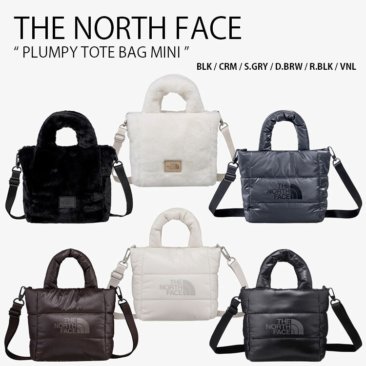 THE NORTH FACE 北の方人間の顔 ショルダーバッグ PLUMPY TOTE BAG MINI プランピィ トート 御徒面子 ミニ御徒面子 肩先合切袋 毛革 黒いこと 白いこと 薄墨色 赤銅色 ロゴタイプ WHITELABEL メンズ レディース 成人男性用 成人女性用 NN2PQ59J/K/L/M/N/O NN2PP68【中古】未当て嵌める品