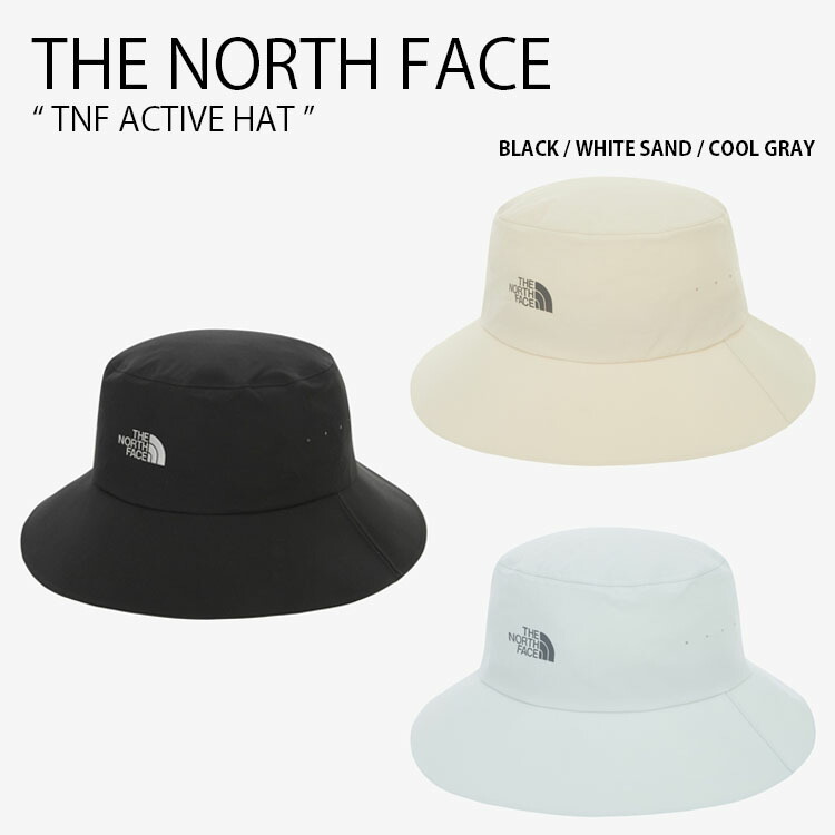 THE NORTH FACE ノースフェイス バケットハット TNF ACTIVE HAT アクティブ ハット 帽子 バケハ ロゴ カジュアル ストリート ランニング 野外活動 屋外活動 ブラック ベージュ グレー メンズ レディース 男性用 女性用 男女共用 NE3HR02A/B/C【中古】未使用品 11,751円