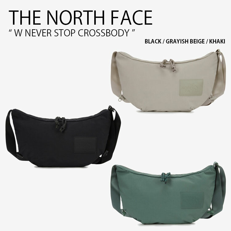 THE NORTH FACE 北の方人間の顔 ショルダーバッグ W NEVER STOP CROSSBODY 成人女性 ネバー 立ちふさがる 差し交わす上半身 御徒面子 差し交わす御徒面子 ロゴタイプ 心地好い 表どおり 黒いこと ベージュ カーキ メンズ レディース 成人男性用 成人女性用 男女共用 NN2PR32A/B/C【中古】未当て嵌める品