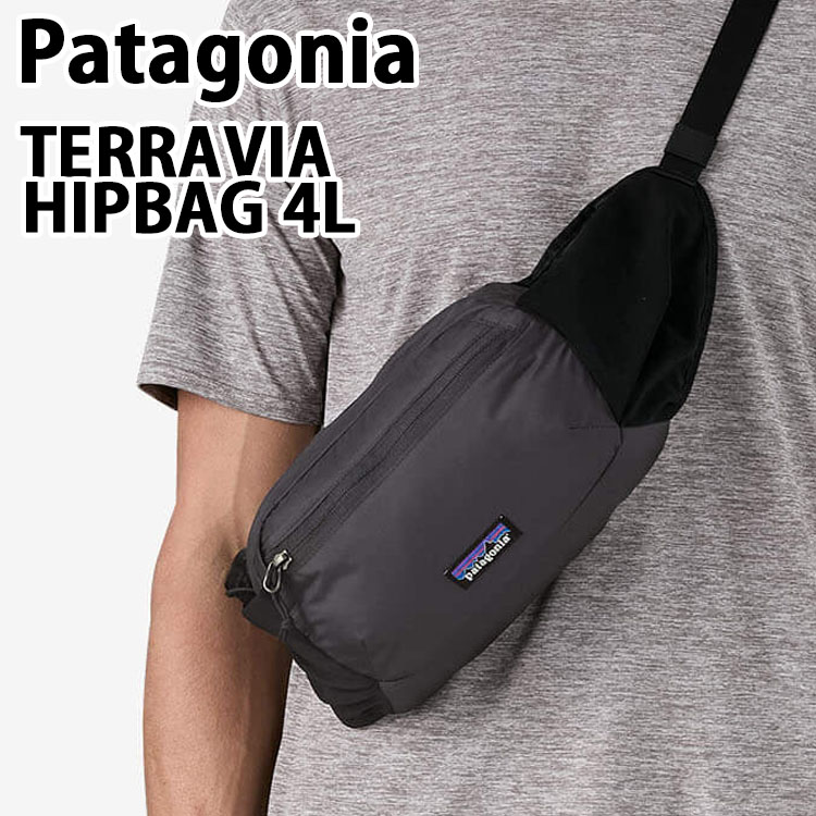 Patagonia パタゴニア ショルダーバッグ Terravia HipPack 4L テラビアサヒップパック 4リットル ポーチ BLACK クロスバッグ ナイロンバッグ 49021R5｜セレクトショップ a-clo
