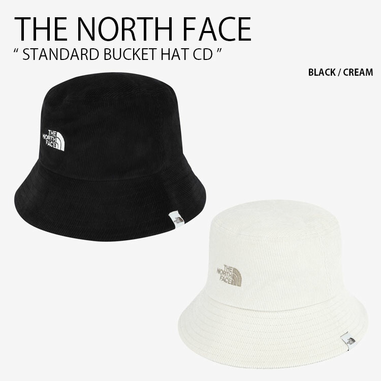 THE NORTH FACE ノースフェイス バケットハット STANDARD BUCKET HAT CD スタンダード バケット ハット コーデュロイ 帽子 バケハ ロゴ カジュアル ストリート WHITELABEL ブラック アイボリー メンズ レディース 男性用 女性用 男女共用 NE3HR54J/K【中古】未使用品|セレクトショップ a-clo
