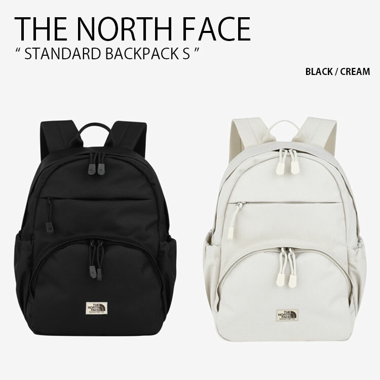 THE NORTH FACE ノースフェイス リュック STANDARD BACKPACK S スタンダード バックパック デイパック バッグ リュックサック 通勤 通学 ロゴ カジュアル ストリート WHITELABEL ブラック アイボリー メンズ レディース 男性用 女性用 男女共用 NM2DR50J/K【中古】未使用品