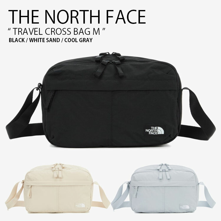 THE NORTH FACE ノースフェイス ショルダーバッグ TRAVEL CROSS BAG M トラベル クロス バッグ 肩掛け 斜め掛け ロゴ カジュアル ストリート ブラック アイボリー グレー メンズ レディース 男性用 女性用 男女共用 NN2PR41A/B/C【中古】未使用品|セレクトショップ a-clo