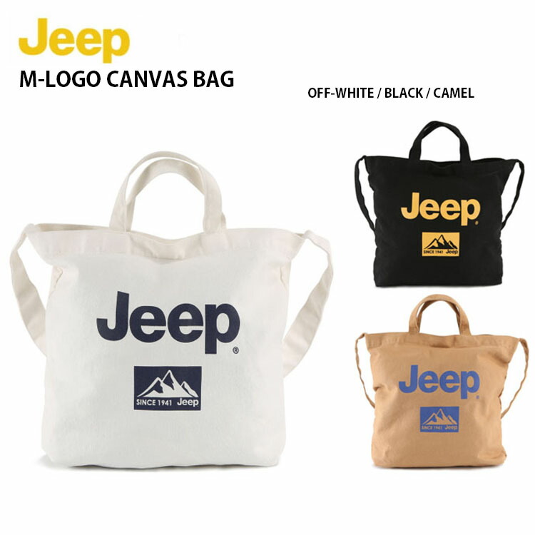 楽天市場】JEEP ジープ トートバッグ M-Logo Canvas Bag キャンバス