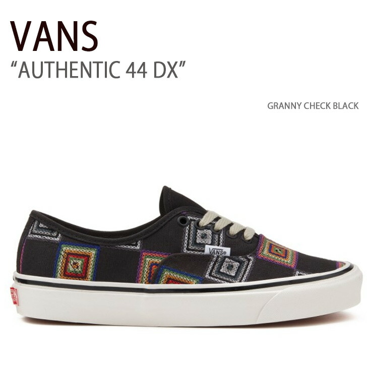 ＜VANS＞AUTHENTIC 44 DX CHECK/スニーカー23cm 新品 VANS バンズ スニーカー AUTHENTIC 44 DX WOVEN CHECK BLACK