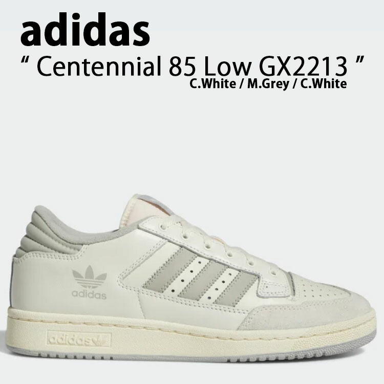adidas Originals アディダス オリジナルス スニーカー CENTENNIAL 85 LOW GX2213 センテニアル 85 ロー White Grey ホワイト グレー メンズ レディース 男性用 女性用 男女兼用【中古】未使用品