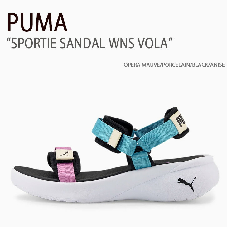 PUMA プーマ サンダル PUMA SPORTIE SANDAL WNS VOLA OPERA MAUVE PORCELAIN BLACK ANISE 384132-03 pm-38413203.jpg