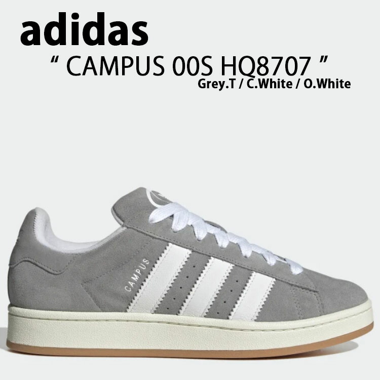 adidas Originals アディダス オリジナルス スニーカー CAMPUS 00S HQ8707 校庭00S Grey White 薄墨色 白いこと メンズ レディース 成人男性用 お上さん用 男女兼用【中古】未当てはめる品