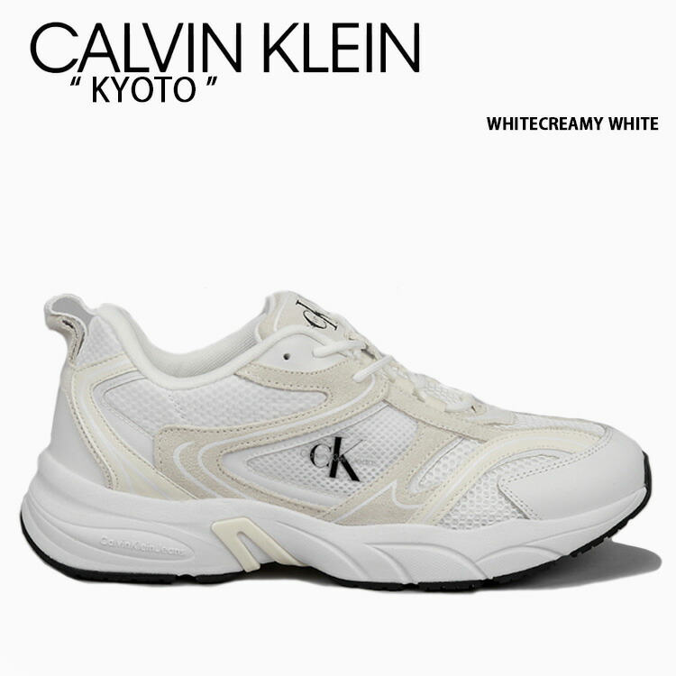 【CK JEAN】 WOMEN’S WHITE KYOTO SNEAKERS YW00891 01W CK JEAN】 WOMEN'S WHITE KYOTO SNEAKERS YW00891 01W (Calvin