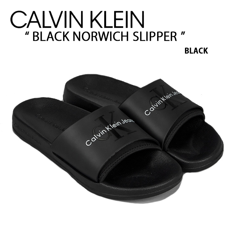   カルバンクライン ロゴ入り リゾートサンダル 楽天市場】Calvin Klein カルバンクライン サンダル BLACK