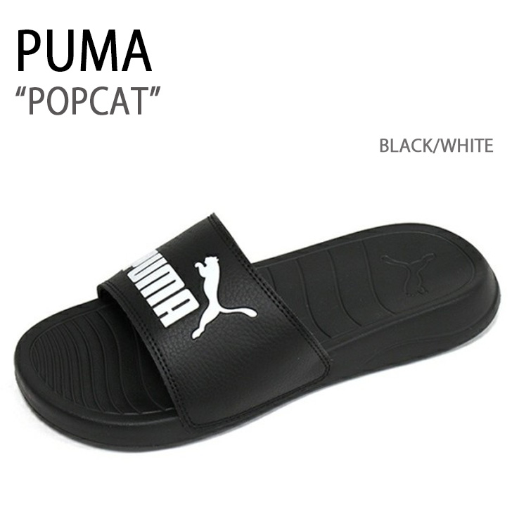 PUMA プーマ サンダル PUMA POPCAT BLACK WHITE シューズ メンズ レディース 男性用 女性用 372279-01【中古】未使用品画像