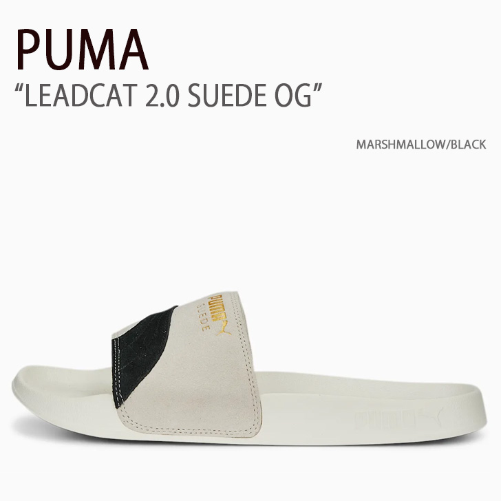 PUMA プーマ サンダル LEADCAT 2.0 SUEDE OG MARSHMALLOW BLACK シューズ メンズ レディース 男性用 女性用 389117-02【中古】未使用品画像