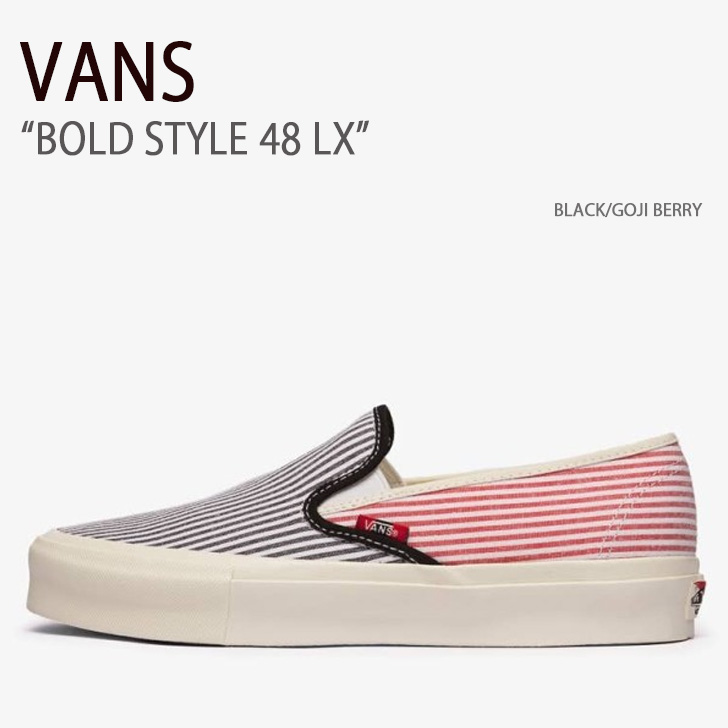 VANS バンズ スニーカー BOLD STYLE 48 LX BLACK GOJI BERRY VN0A4UVFAR7 ボールドスタイル48 メンズ 男性用 14,393円
