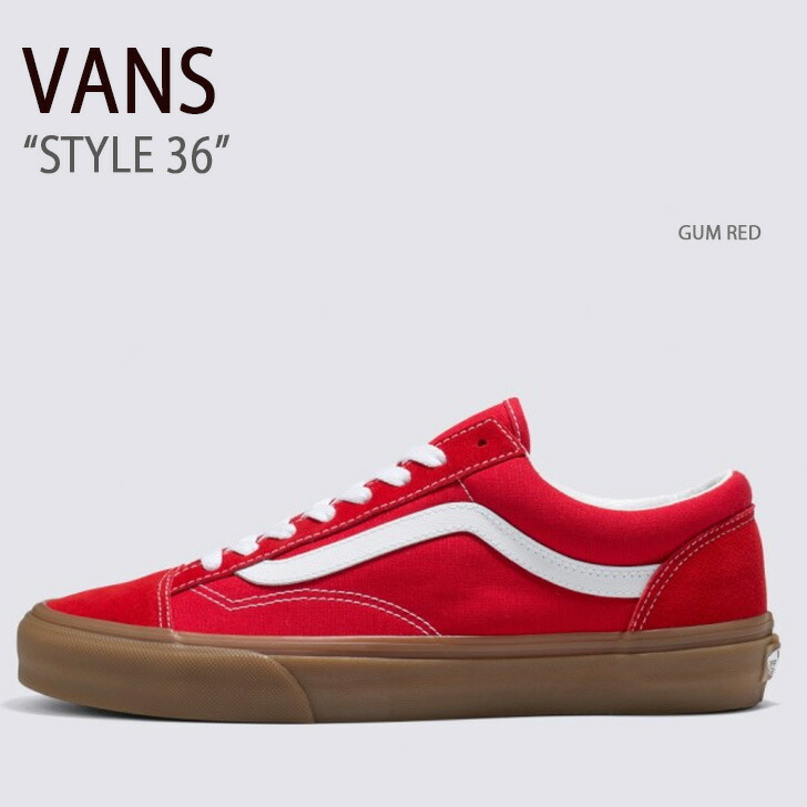 ◎VANS◎Style 36 - Marshmallow: Racing Red★男女兼用★ Vans Style 36 Marshmallow Racing Red Men's - VN0A3DZ3OXS - US