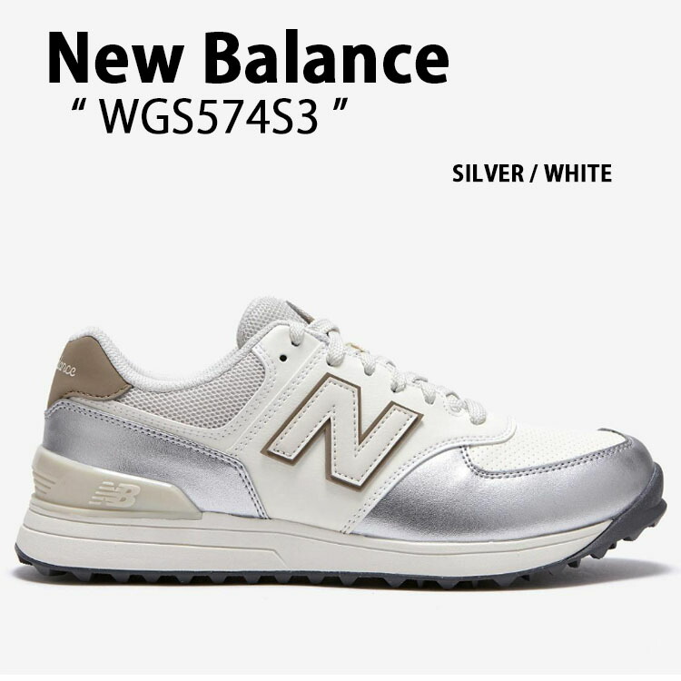 New Balance 005 女性用ゴルフシューズ ホワイト/ブルー ニューバランス ゴルフシューズ 574 v3 SL BOA WGBS574 スパイク