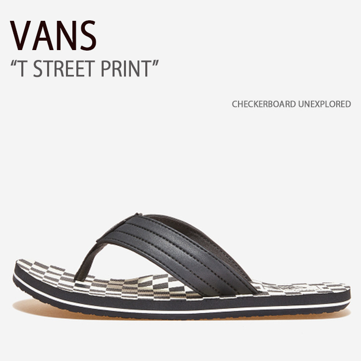 ★送料無料★ VANS MAKENA マケナスリッパサンダル VN0A3MTL5GU New VANS Mens MAKENA FLIP FLOPS VN0A3MTL5GU CHEKERBOARD US M