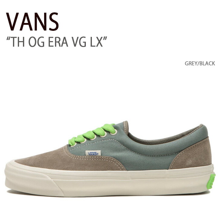 VANS バンズ スニーカー TH OG ERA VG LX GREY BLACK VN0007PCN43 TH OGエラVG LX グレー ブラック メンズ レディース 男性用 女性用