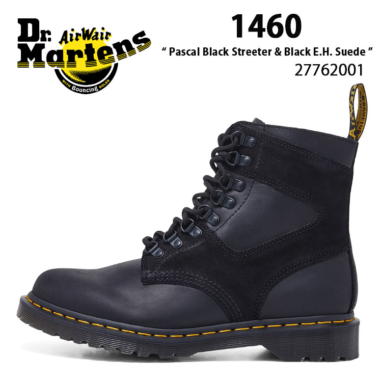 Dr.Martens ドクターマーチン 8タイ ブーツ 1460 Pascal Black Streeter & Black E.H. Suede 27762001 スウェードレザー drm-cb-27762001.jpg