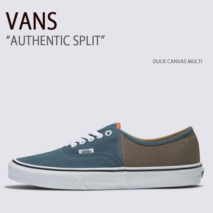 VANS バンズ スニーカー AUTHENTIC SPLIT DUCK CANVAS MULTI VN0009Q8448 オーセンティックスプリット ダックキャンバスマルチ メンズ レディース 男性用 女性用