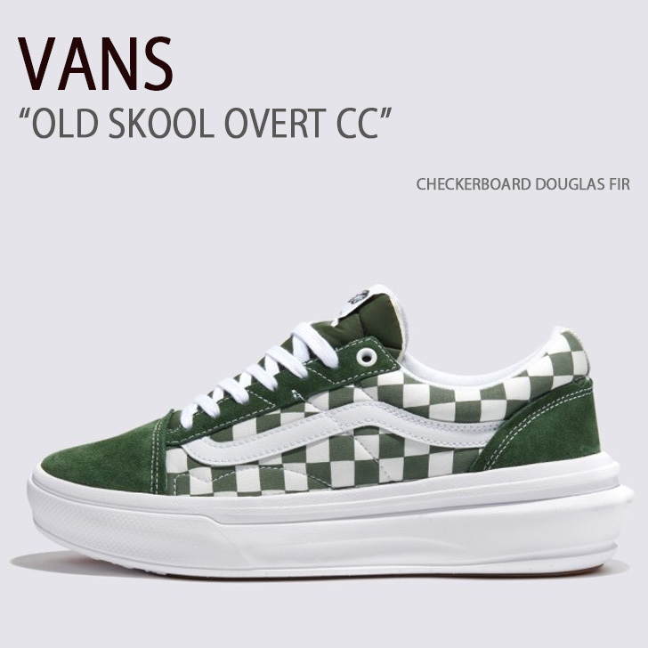 VANS バンズ スニーカー OLD SKOOL OVERT CC CHECKERBOARD DOUGLAS FIR VN000BWABXU オールドスクールオーバートCC チェッカーボード メンズ レディース 男性用 女性用 17,608円