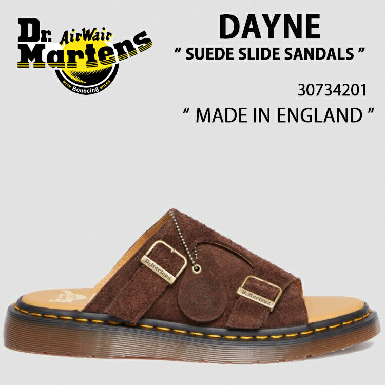 【楽天市場】Dr.Martens ドクターマーチン サンダル スウェード サンダル MIE DAYNE MADE IN ENGLAND SUEDE  SLIDE SANDALS 27498001 Black REPELLO CALF SUEDE メンズ レディース 男性用 女性用【中古】未使用品 :  セレクトショップ a-clo