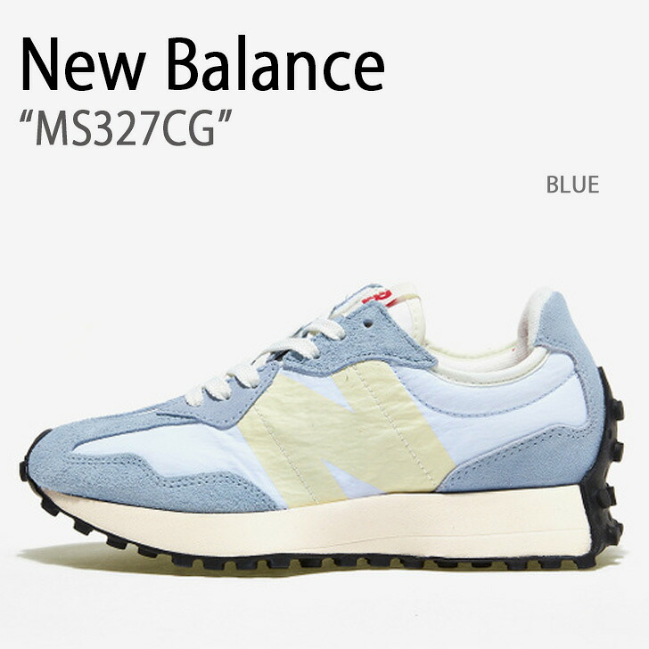 New Balance ニューバランス スニーカー MS327CG BLUE シューズ NEWBALANCE327 ブルー ニューバランス327 ビッグN メンズ レディース 男性用 女性用【中古】未使用品