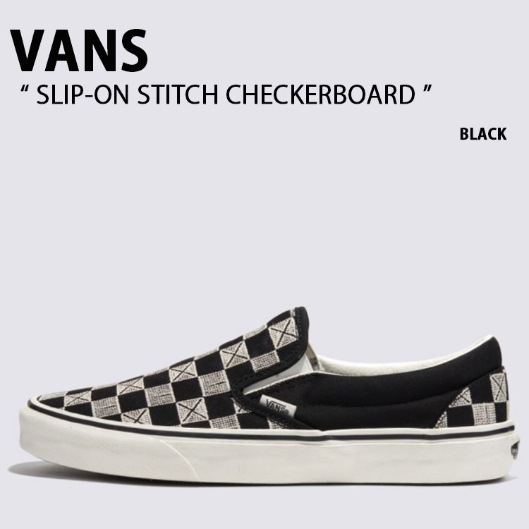 楽天市場】VANS バンズ スニーカー CLASSIC SLIP-ON CHECKERBOARD NAVY