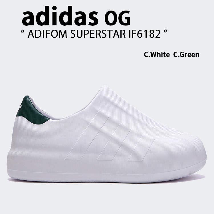 adidas originals アディダス スリッポン ADIFOM SUPERSTAR IF6182 CLOUD WHITE COLLEGIATE GREEN シューズ アディフォーム スパースター クラウドホワイト カレッジグリーン メンズ レディース【中古】未使用品|セレクトショップ a-clo