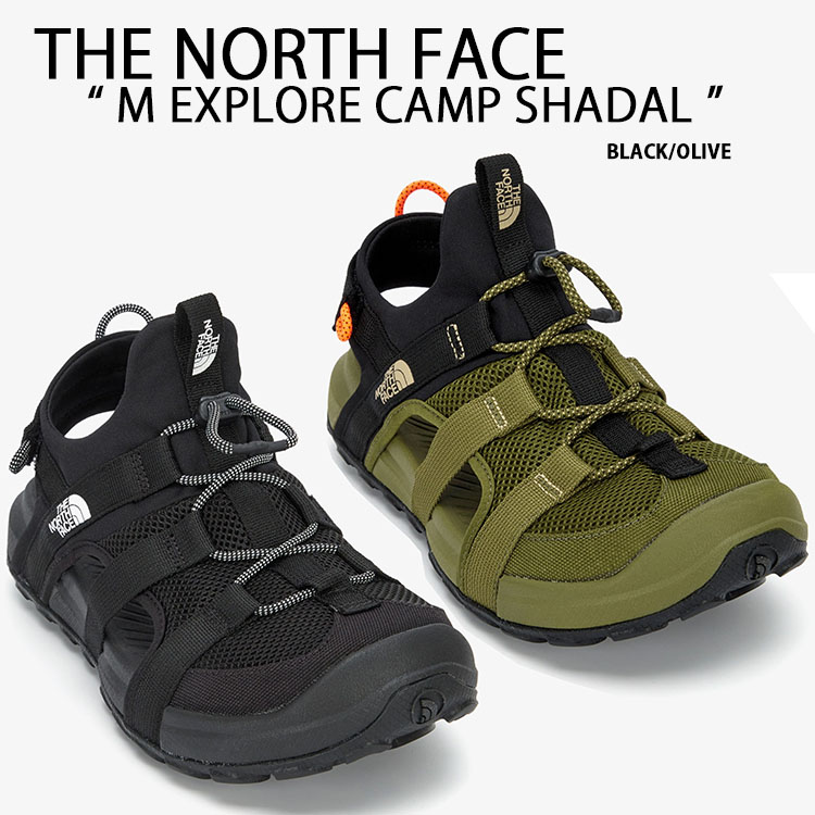 THE NORTH FACE ノースフェイス シャンダル サンダル M EXPLORE CAMP SHANDAL スポーツサンダル スポサン BLACK OLIVE シューズサンダル アウトドア キャンプ ブラック オリーブ NS82R53K/J NS98Q12K/J【中古】未使用品|セレクトショップ a-clo