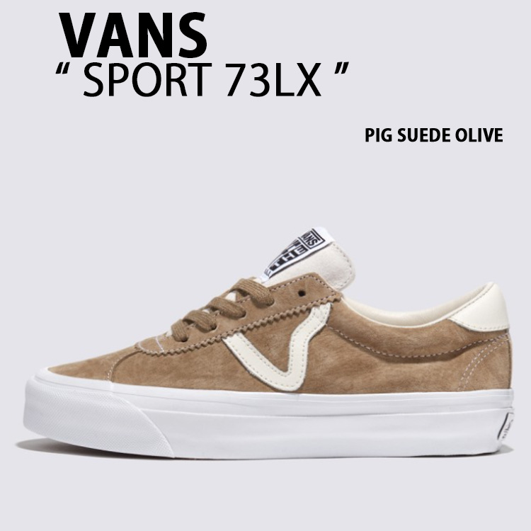 VANS バンズ スニーカー VANS SPORT 73LX PIG SUEDE OLIVE VN000CQBOLV スポーツ 73LX ピッグスエード オリーブ メンズ レディース 男性用 女性用