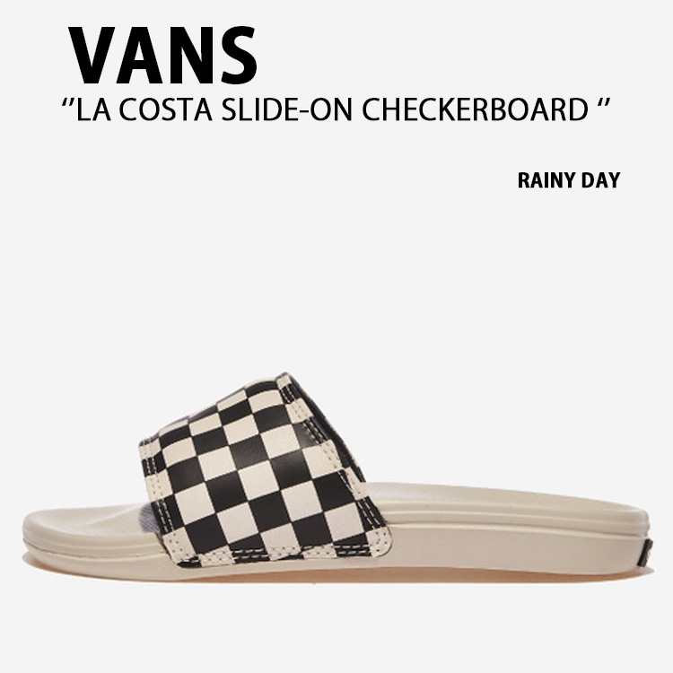 VANS バンズ サンダル LA COSTA SLIDE-ON RAINY DAY VN0A5HF5J92 ラコスタ スライドオン チェッカーボード レイニー デイ メンズ レディース 男性用 女性用