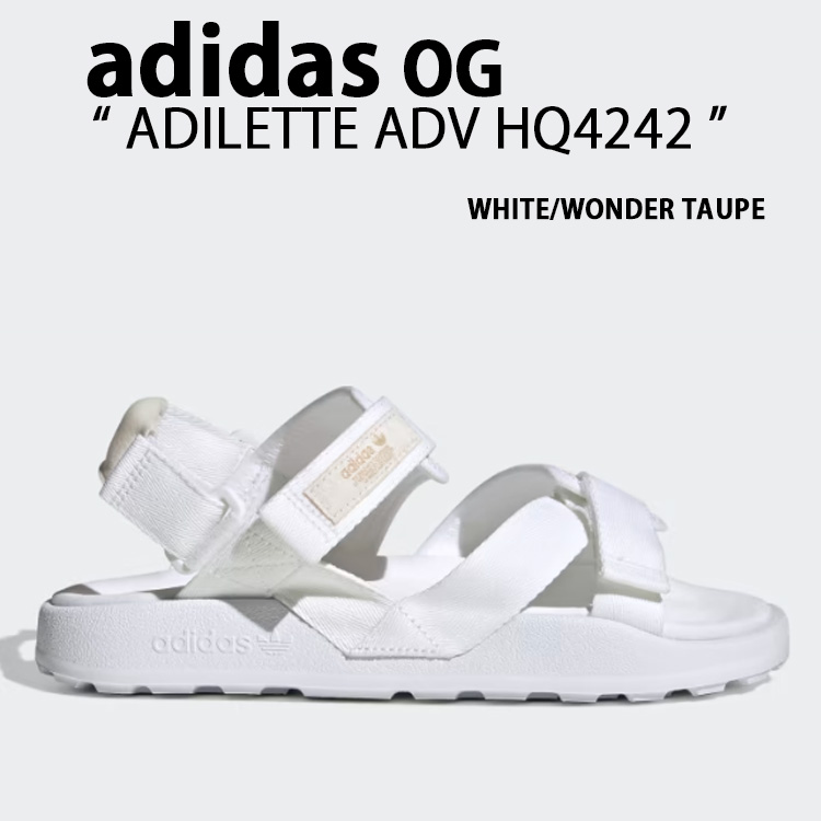 adidas アディダス サンダル ADILETTE アディレッタ HQ4242 CLOUD WHITE CORE WHITE WONDER TAUPE ad-hq4242.jpg