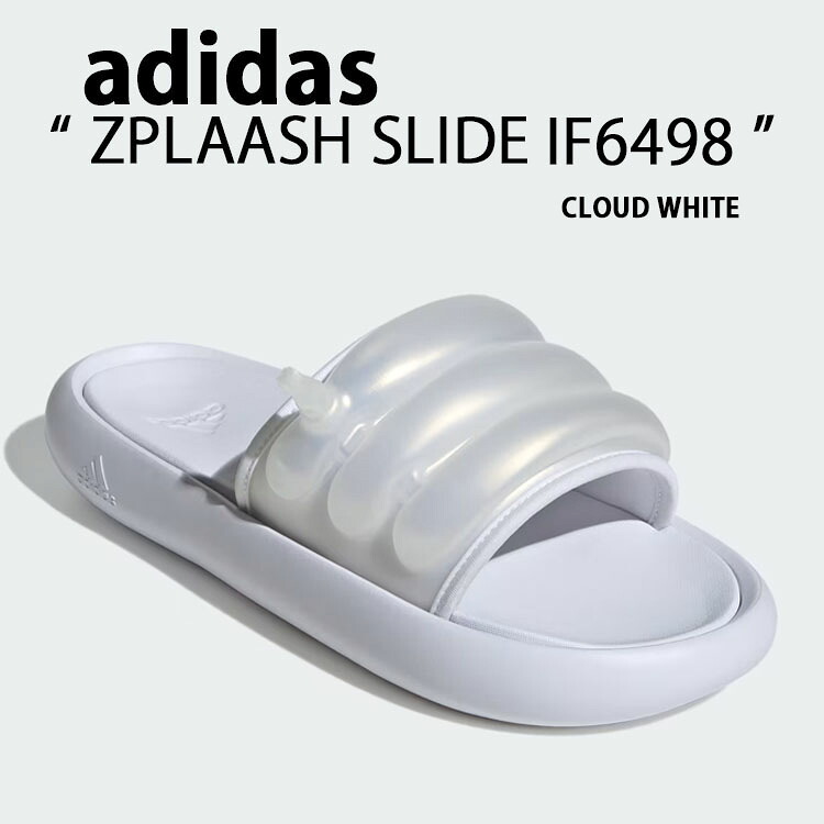 adidas アディダス サンダル ZPLAASH SLIDE SANDAL IF6498 スプラッシュ WHITE スライドサンダル シャワーサンダル エアーサンダル ホワイト メンズ レディース【中古】未使用品 9,786円