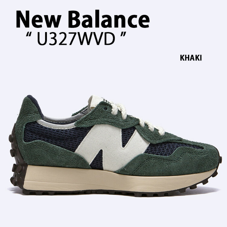 New Balance ニューバランス スニーカー U327WVD KHAKI シューズ スエードアッパー NewBalance327 ニューバランス327 カーキ メンズ レディース【中古】未使用品|セレクトショップ a-clo